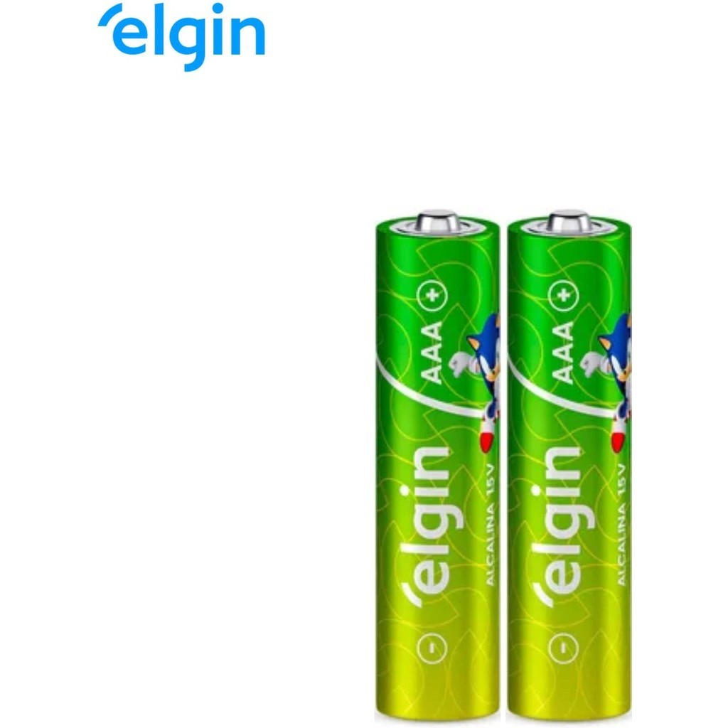 Pilhas Palito Alcalinas AAA Elgin Original