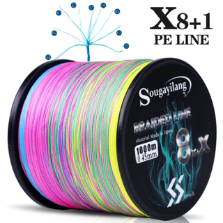 Sougayilang Linha de pesca PE de alta resistência 300m/500m/1000m 8 Fios Linha De Pesca Multifilamento