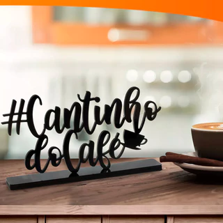 Letreiro Placa Cantinho Do Café Cozinha Decorativo MDF