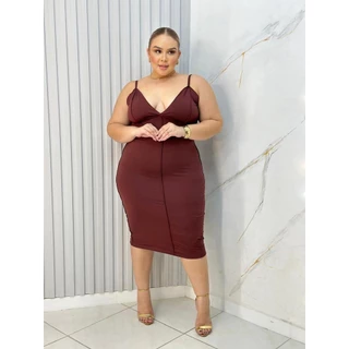 Vestido Suplex Plus Size