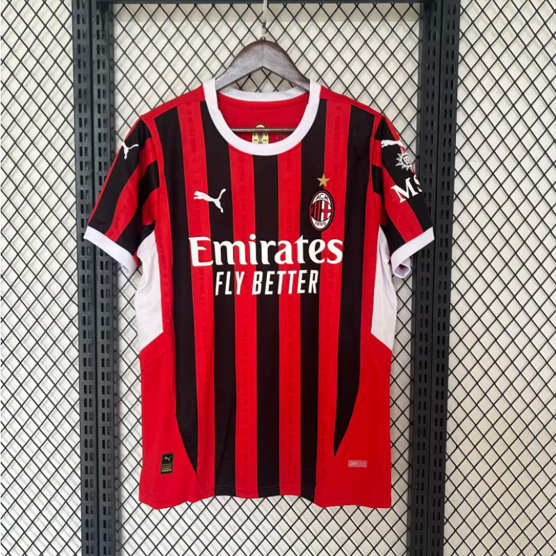 24/25 AC Jersey Home Futebol Camisa Fan Edition