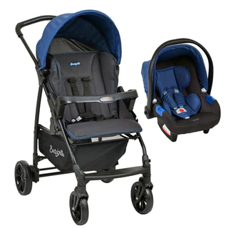 Travel System Burigotto Carrinho de Bebê com Bebê Conforto Ecco + Touring X