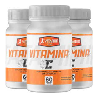 Kit 3x Vitamina C 580mg Promel 60 Cápsulas