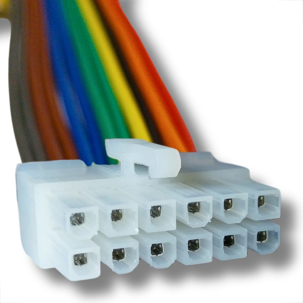 CHICOTE MULTILASER RÁDIO PLAYER UNIVERSAL 12 VIAS CONECTOR PARA MODELOS ONE SOUL MAX E WAVE