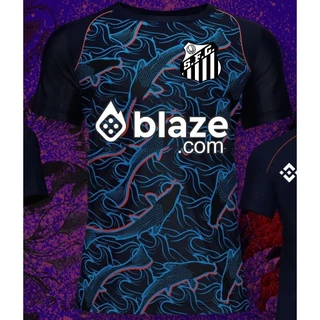 Camisa Futebol Infantil Santos 2024 - Escudo Bordado - Envio 24hrs