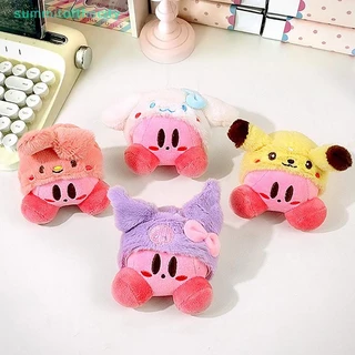Youngmgsummtoftopcity 1 Peça De Bolsa De Algodão Macio De Desenho Animado Decoração Kirby Chaveiro Boneca De Pelúcia Brinquedos Kawaii Cosplay Sanrio Pingente Para Crianças Meninas Presentes