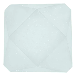 Luminaria Plafon Led Sobrepor Borda Infinita Quadrado Efeito Estrelado