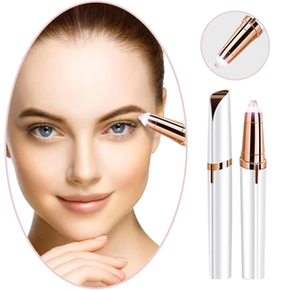 KIT 2 Peças Caneta Elétrica Depiladora Portátil - Aparador de Sobrancelhas e Rosto Com Carregamento USB - WL em Oferta na Shopee