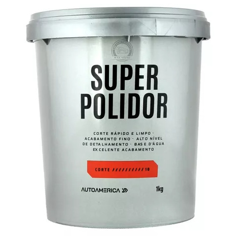 Super Polidor Autoamerica - 1kg - Massa De Polir - Polimento