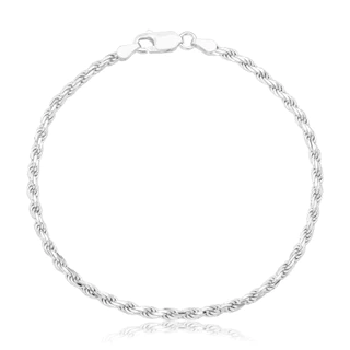 Pulseira Cordão Baiano Grossa Prata 925