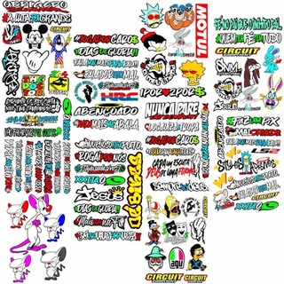 CARTELA DE ADESIVOS CARRO, MOTO, BIKE, SKATE. em Oferta na Shopee