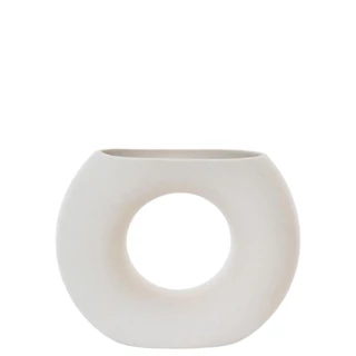 Vaso Grécia Rodes Nude 17x14Cm Cerâmica em Oferta na Shopee