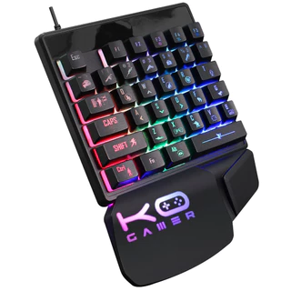 Teclado Uma Mão Led RGB MBTech GB54449 em Oferta na Shopee