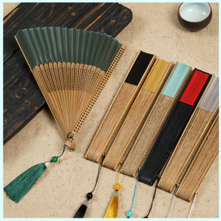 Leque Dobrável De Bambu Esculpido , Adereços Para Festa De Casamento , Decoração , Ventilador De Madeira Chinês , Retrô em Oferta na Shopee