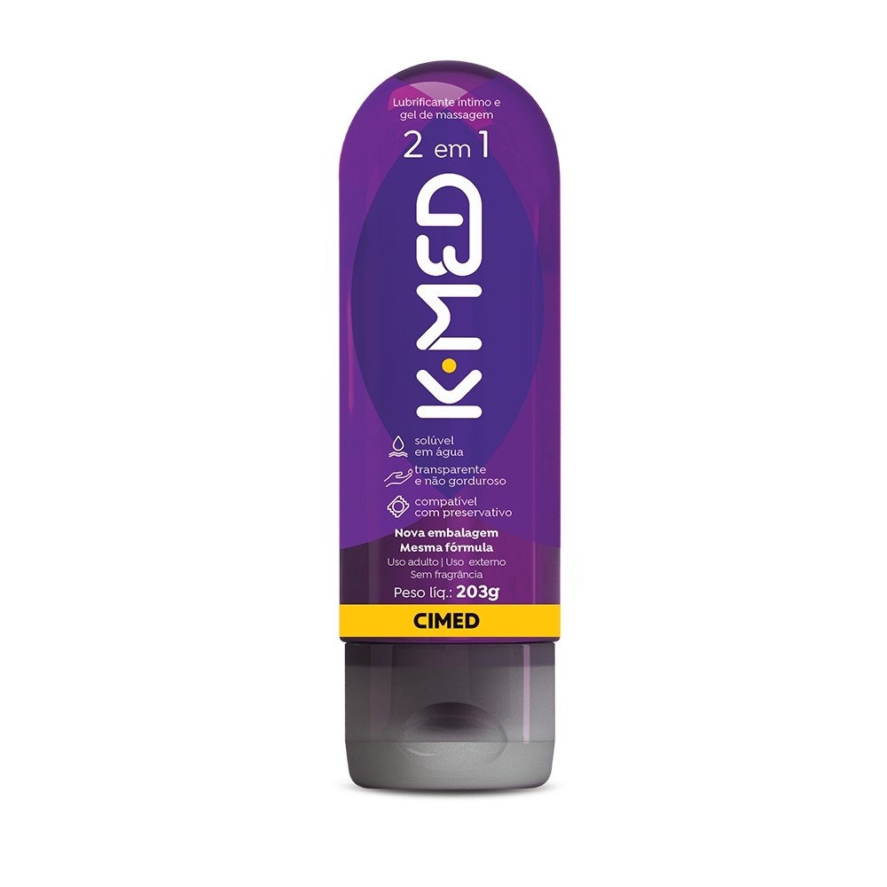 Gel Lubrificante Íntimo K-med 2 Em 1 200ml