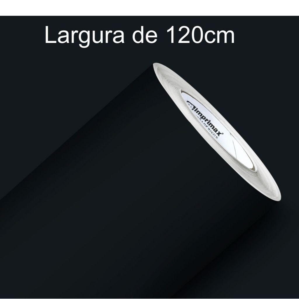 Papel de Parede Adesivo PRETO Lavável p/ Cozinha Móveis Decoração120 cm largura