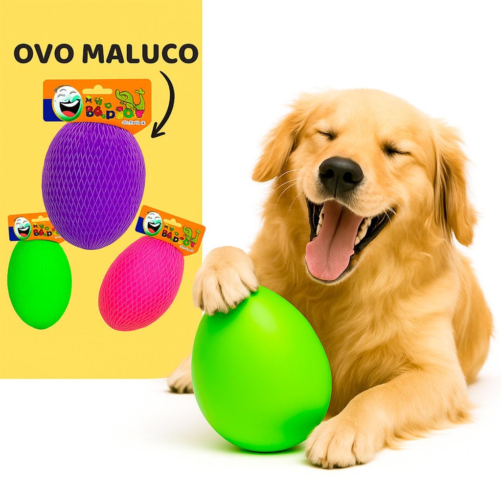 Brinquedo Cachorro Mordedor Cachorro Pet Ovo Maluco Bolinha Interativa Para Cachorro