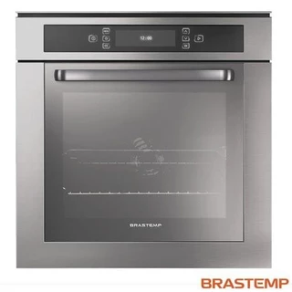 Forno de Embutir Elétrico Brastemp 67 Litros Inox com Função Ar Forçado e Painel Touch - BO260AR em Oferta na Shopee