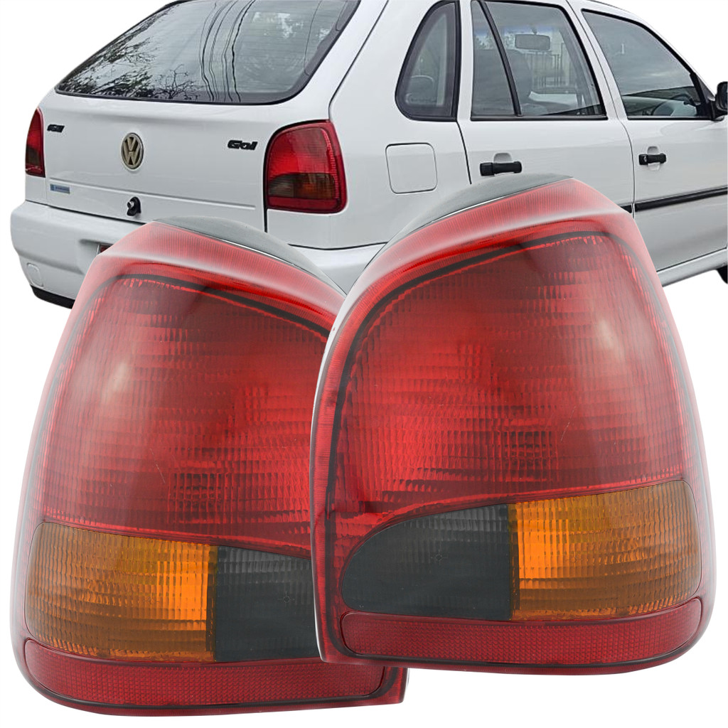Par Lanterna Traseira Gol G2 GTI Vw 1995 96 97 98 99 a 2002- Lanterna ...