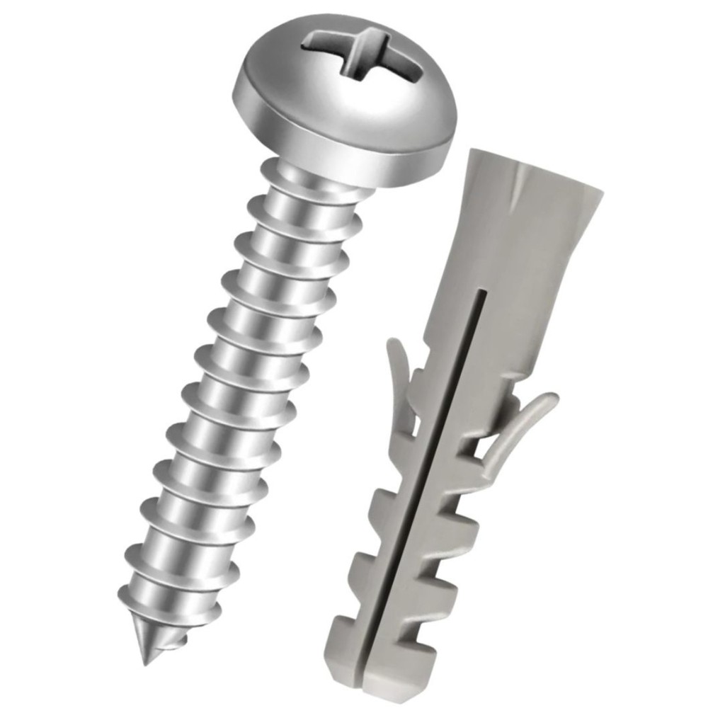 Kit Parafuso 4,2x32 Inox 304 Phillips Com Bucha S6 100 Unid | Shopee Brasil