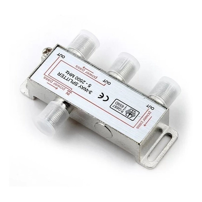 Kit 3 Divisor De Sinais Uhf/Vhf 5-1000 Mhz para Antenas digital, Coletiva E Net | Brasil