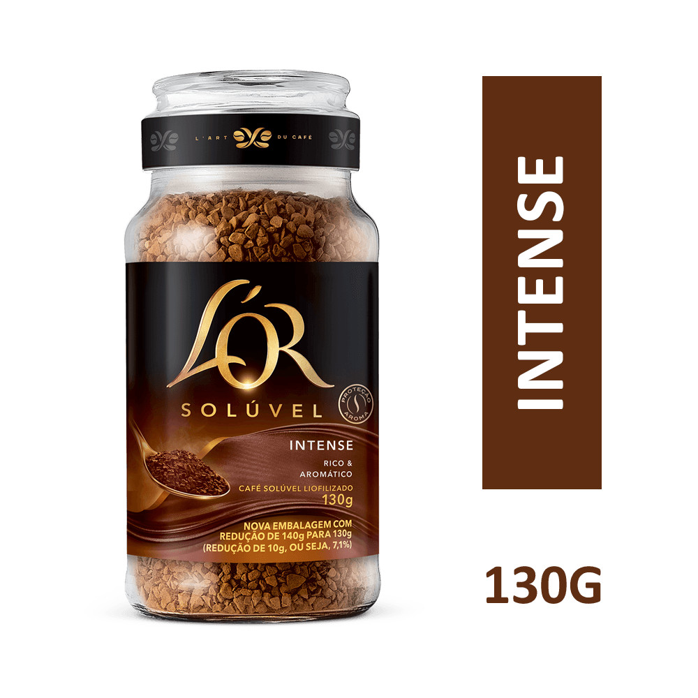 Café Solúvel L'OR Intense Vidro 130g