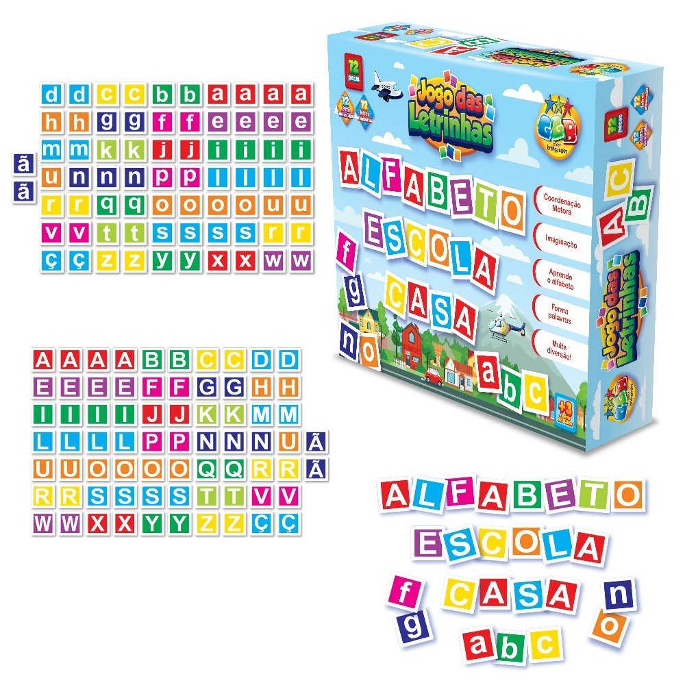 Brinquedo Infantil Jogo Das Letrinhas Educativo Formar Palavras ...