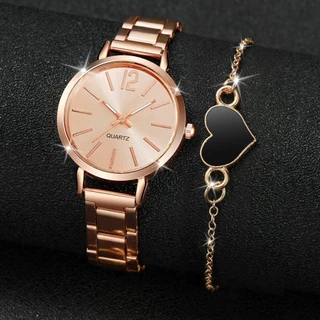 Relógio de Moda Senhoras Faixa de Aço Pulseira de Quartzo Pulseira de Quartzo Pulseira do Amor