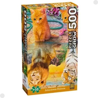 Quebra-Cabeça 500 Adoráveis Felinos 04568 - Grow