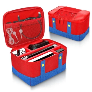 Case Estojo Bolsa Protetora Viagem Nintendo Switch Oled e V1 V2 Mario Edition