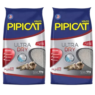 Kit 2 Sanitária Kelco Pipicat Ultra Dry - 12 Kg