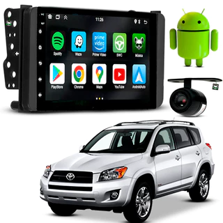 Kit Central Multimidia Android 7 Pol Rav4 2002 2003 2004 2005 2006