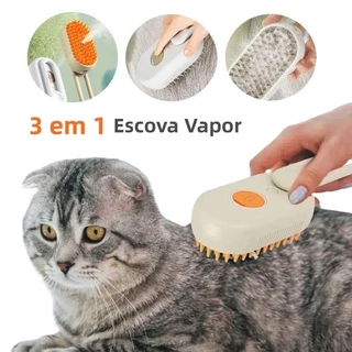 Escova a Vapor Para Gatos Removedor Elétricas de Pelos a Vapor Para Animais de Estimação 3 Em 1 em Oferta na Shopee