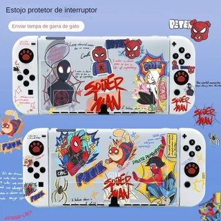 Capa nintendo switch oled Capa Protetora NS Nintendo switch Interruptor Tipo Dividido Case switch spider man