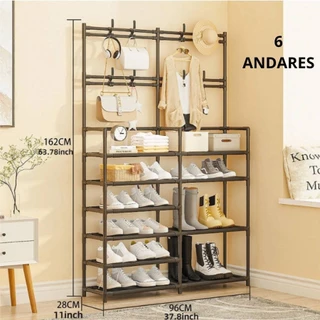 Organizadora Sapateira Cabideiro Arara Suporte Multiuso Para Sapato Tenis Roupa Closet Quarto Armários