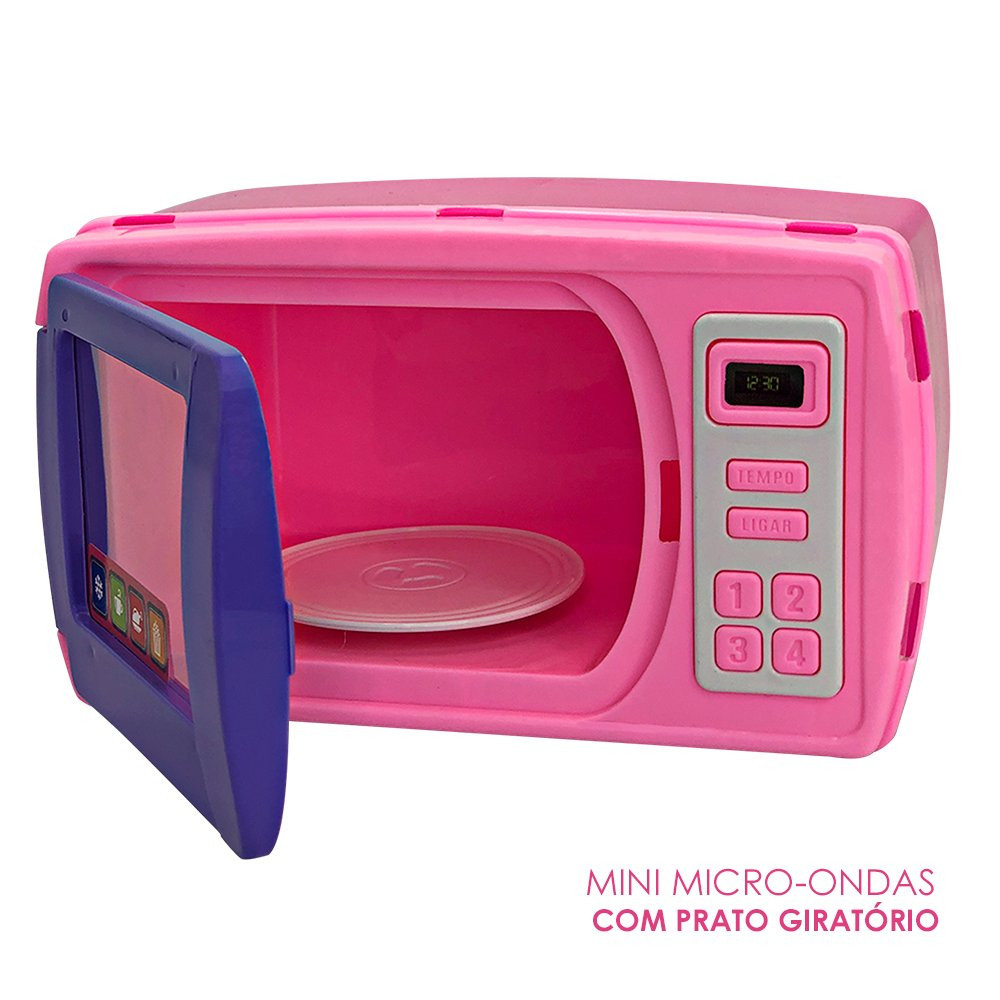 Mini Micro-ondas Infantil com Prato Giratório | Shopee Brasil