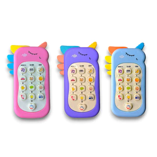 Telefone Infantil Musical Brinquedo Celular Mordedor Educativo Com Luz em Oferta na Shopee