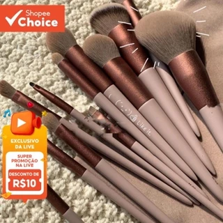 Conjunto De Pincéis De Maquiagem Macios De 13 Unidades , Presente Portátil De Feriado Para Viagem Mulheres em Oferta na Shopee