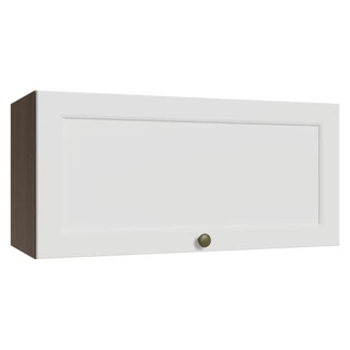 Armário Aéreo 70 cm 1 Porta Basculante Rustic/Branco Vik Madesa em Oferta na Shopee