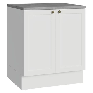 Balcão de Cozinha 70 cm 2 Portas Branco Vik Madesa em Oferta na Shopee