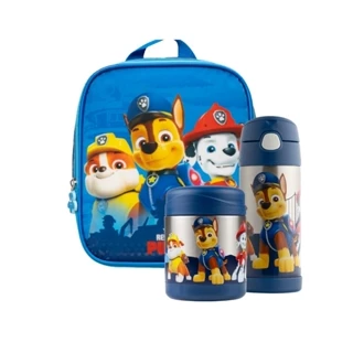 Kit Térmico Infantil Chase e Equipe:Lancheira +Garrafa +Pote