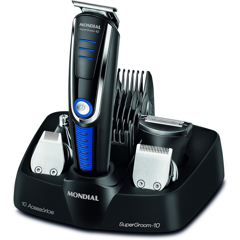 Aparador de Pelos 10 em 1 Mondial Super Groom BG03 Bivolt