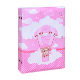 Álbum Fotográfico 15x21 para 100 Fotos URSA BALOEIRA Bebê Infantil Balão Menina em Oferta na Shopee