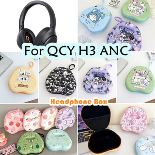 【 Original boutique 】 For QCY H3 ANC Caixa De Fones De Ouvido Com Padrão De Desenho Animado Sacos De Armazenamento