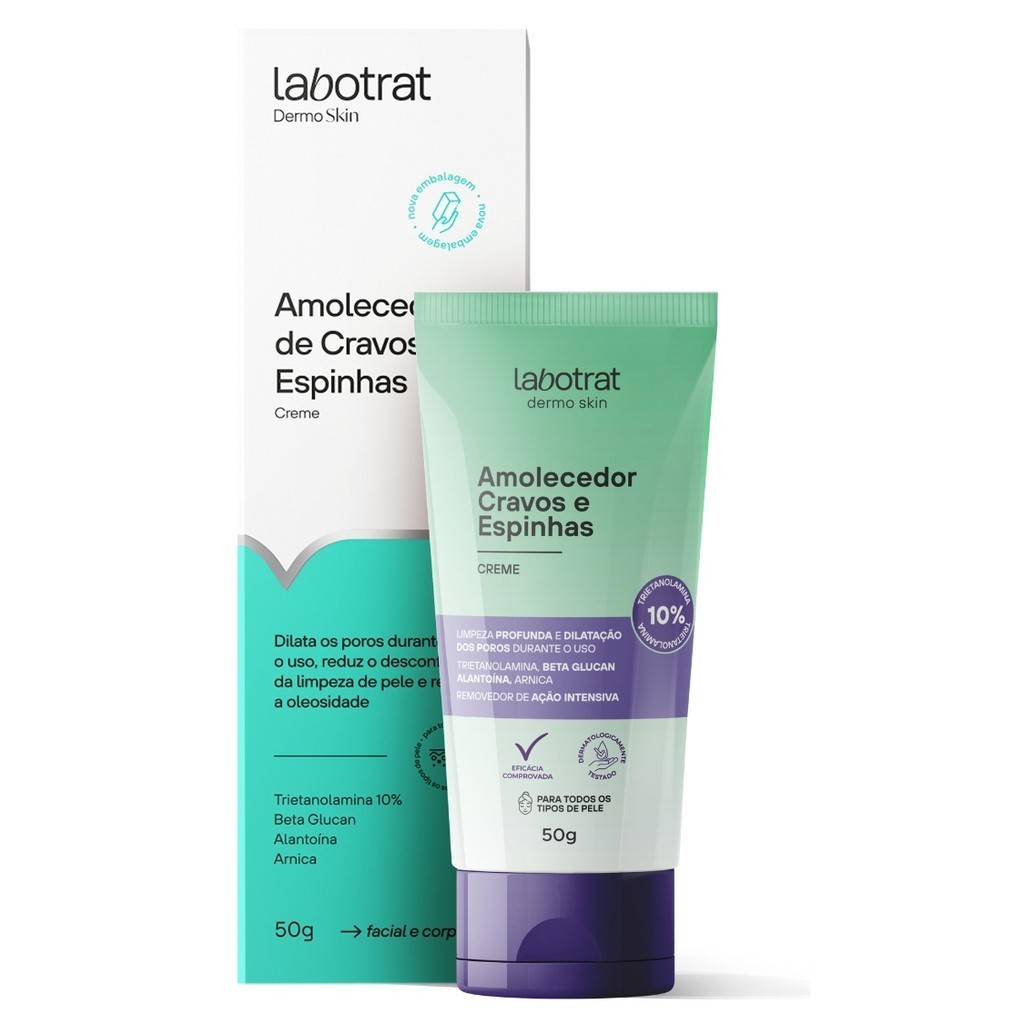 Creme Amolecedor de Cravos e Espinhas Antiacne Labotrat 50g | Shopee Brasil
