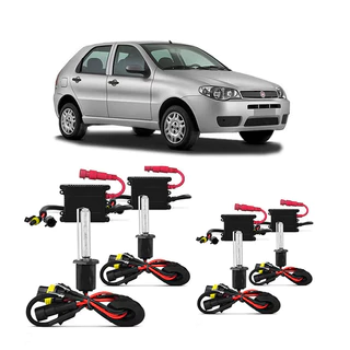 Kit 4 Lampada Xenon Farol Fiat Palio Siena Strada 2004 2005 2006 2007 2008 6000K