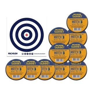 Kit 10 Cx Chumbinho Target Match 5,5mm 100und Rossi + Alvos