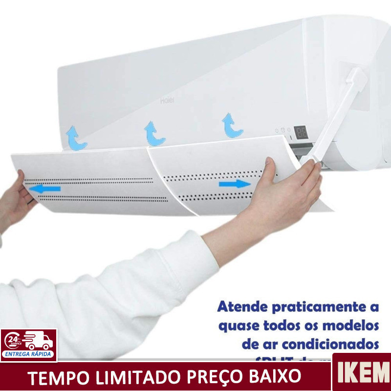 Para Defletor Ar Condicionado Split Universal Ajustável | Shopee Brasil