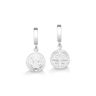 Berloque Medalha São Bento Prata 925