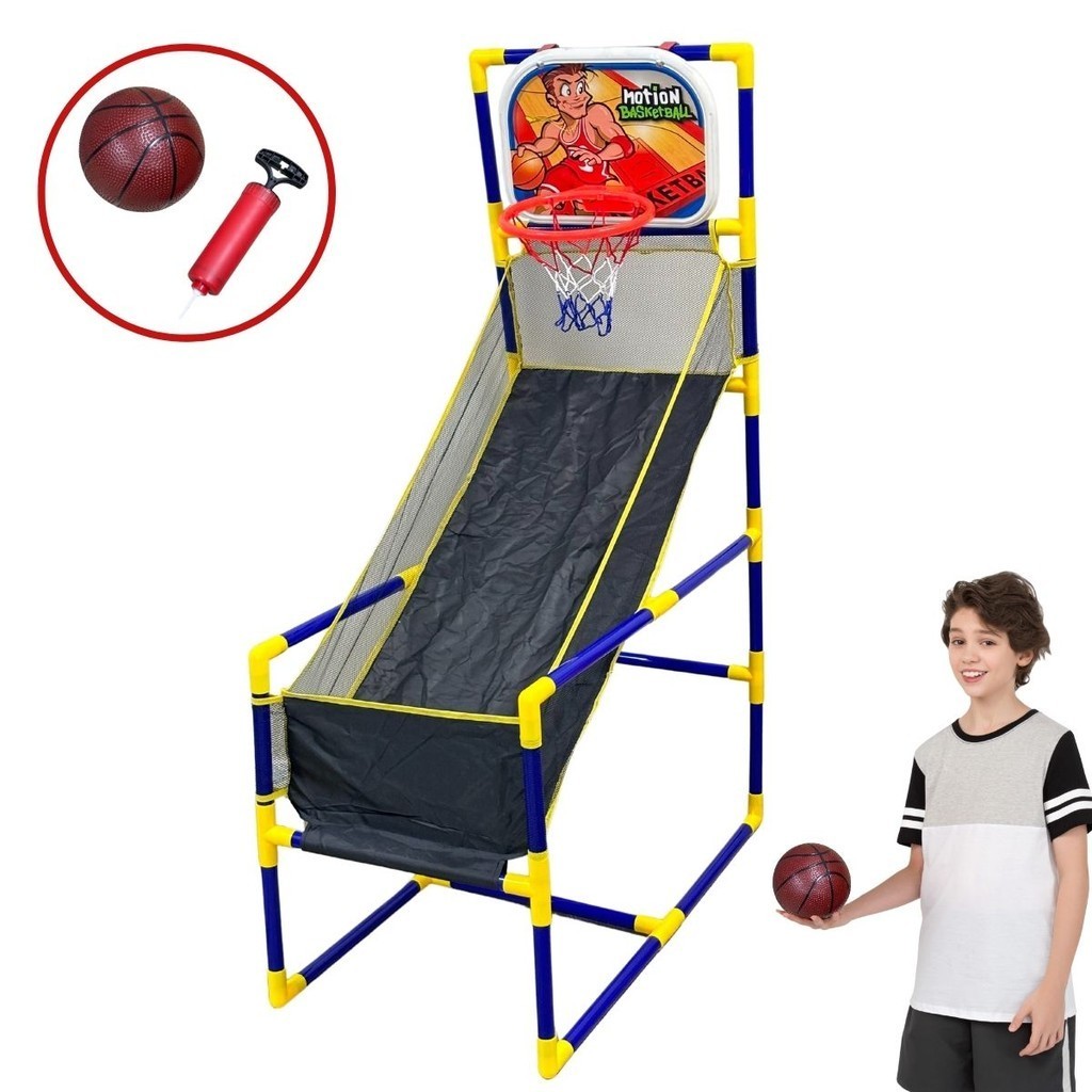 Cesta de Basquete Infantil Tabela de Basquete Para Criança 1,32M Com ...